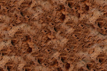 grunge natural background, texture earth weathered limestone with craters