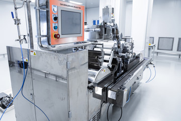 Photo production, clean room with stainless steel hardware