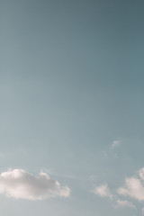 Sky Overlay: Bright teal blue sky with some clouds