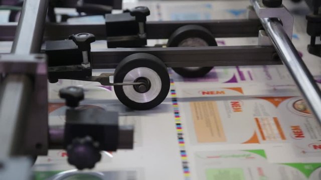 Printing machine in progress