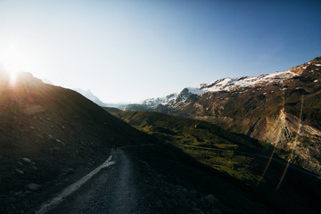 mountain matterhorn. Switzerland Zermatt