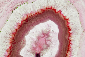 Abstract background - red and yellow agate mineral cross section