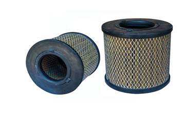 Air filter on the white background