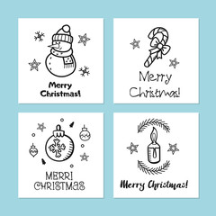 A set of Christmas cards.