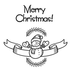 Ribbon, tape, banner New year, Christmas-