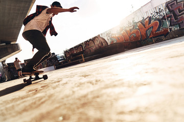 Moving fast. 