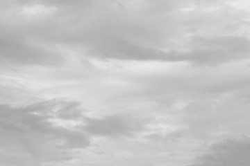 Before the rain fell, the clouds gathered together in the darkness of the sky.