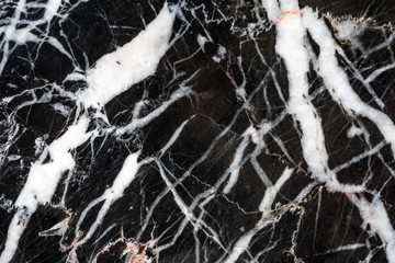 Naklejka premium black marble marquina pattern texture background