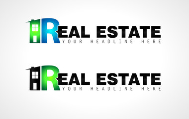Creative Real Estate Logo design for brand identity, company profile or corporate logos with clean elegant and modern style.