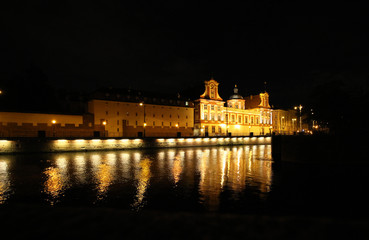 Wroclaw de noche, Polonia
