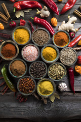 Colorful spices 