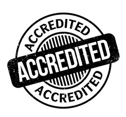 Accredited rubber stamp. Grunge design with dust scratches. Effects can be easily removed for a clean, crisp look. Color is easily changed.