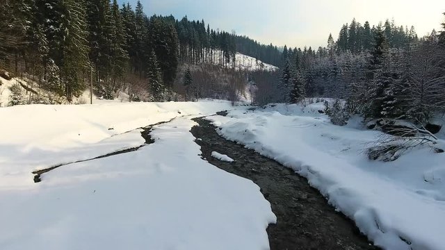 Mountains Carpathian river