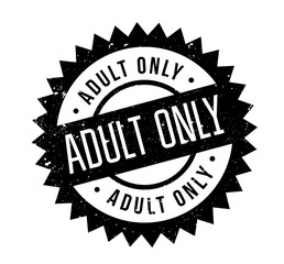 Adult Only rubber stamp. Grunge design with dust scratches. Effects can be easily removed for a clean, crisp look. Color is easily changed.