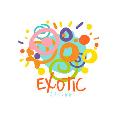 Exotic logo design template tour operator