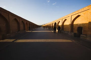 Wall murals Khaju Bridge Si-o-Seh Pol, also called the Bridge of 33 Arches, Isfahan, Iran