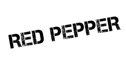Red Pepper rubber stamp. Grunge design with dust scratches. Effects can be easily removed for a clean, crisp look. Color is easily changed.