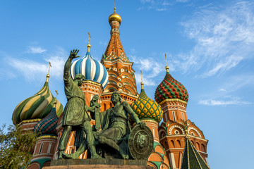 Fototapeta na wymiar St Basil's Cathedral in Red Square, Moscow, Russia