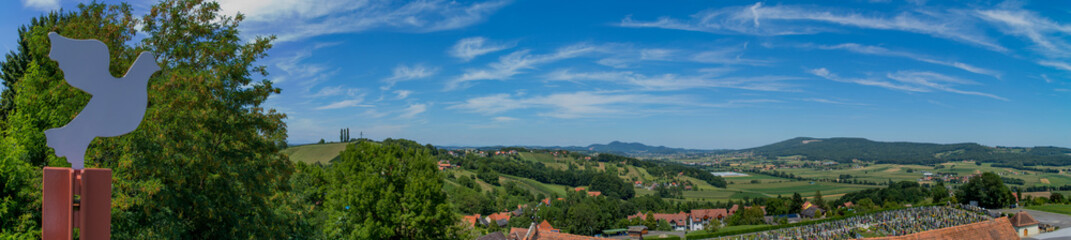 Fototapeta na wymiar Südoststeiermark Panorama