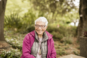 Independent Elderly Woman in the Park