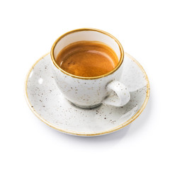 white coffee cup isolated