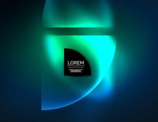 Abstract vector round banner