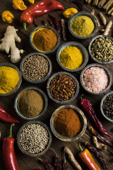 Spice Still Life, wooden bowl