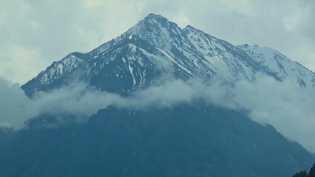 Snowy mountains and clouds 3 Wallowas Oregon 11