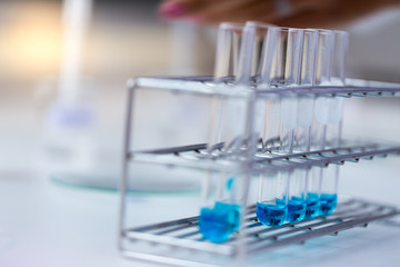 Education Biotechnology and Experiment chemical in the laboratory.	