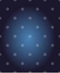 Vector seamless pattern with snowflakes. Winter background