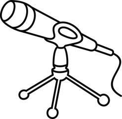 Desktop Microphone Tripod Stand Holder