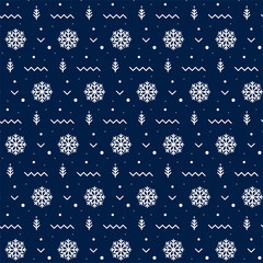 Scandinavian seamless pattern. Christmas seamless pattern