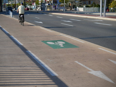 Fototapeta piste cyclable