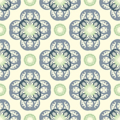 Seamless abstract floral pattern,mandala pattern