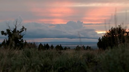 Storms in spring at sunset great basin Steens Mountain Oregon 3