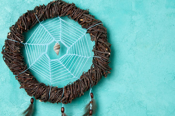 Brown cream dream catcher