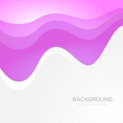 curve wave line background vector overlap paper layer with space for text and message design