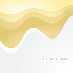 curve wave line background vector overlap paper layer with space for text and message design
