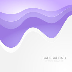 curve wave line background vector overlap paper layer with space for text and message design