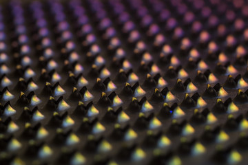 Obraz premium macro metal texture with hole. Grater. Abstract background