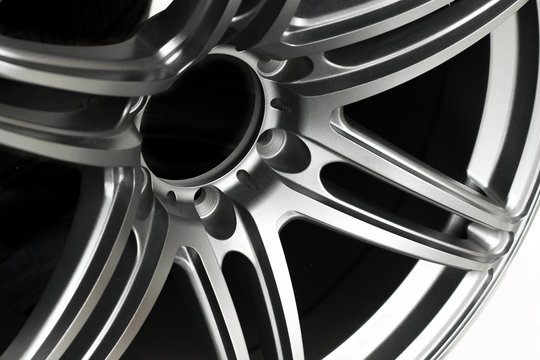 Close Up Of Rims Car Alloy Wheel.