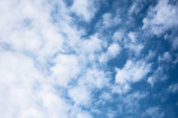 Sky blue background with clouds. Sky with clouds