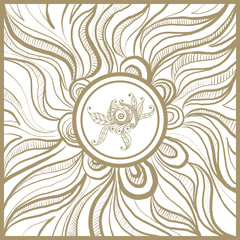Graphic texture with abstract ornament 16