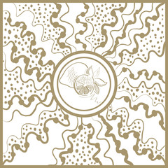 Graphic texture with abstract ornament 20