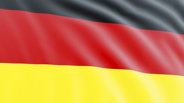 Bandera de Alemania. 3D