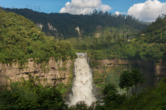 Tequendama Falls, from the Bogota River served water