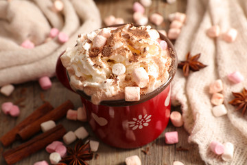 hot chocolate with marshmallow
