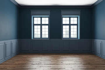 Blue classic interior