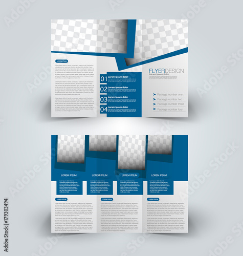 Brochure mock up style template for small business, education and learning graphic regarding Printable Tri Fold Brochures called Brochure mock up style and design template for office, education and learning