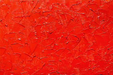 Abstract red oil paint texture